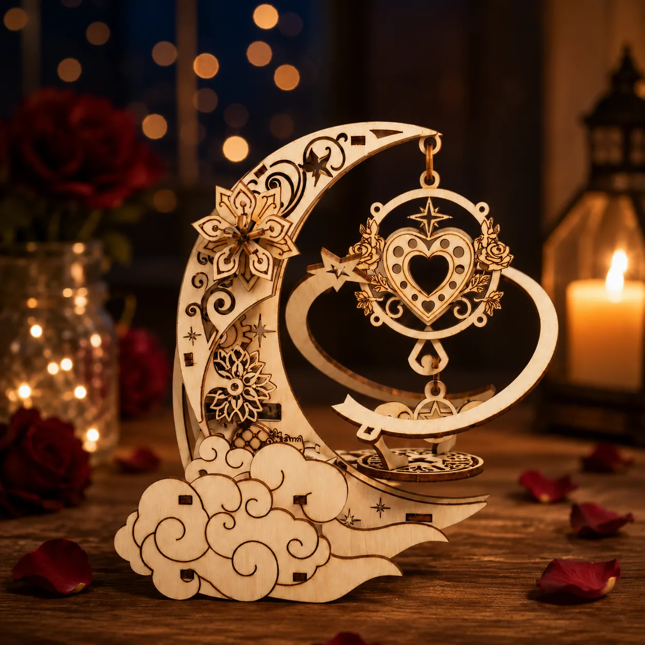 Crimson Moon Music Box